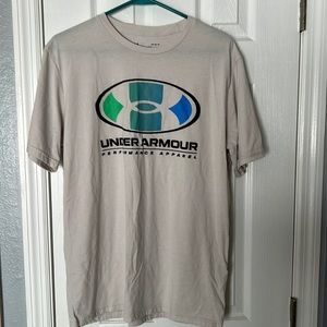 Mens Tan Under Armour shirt size large